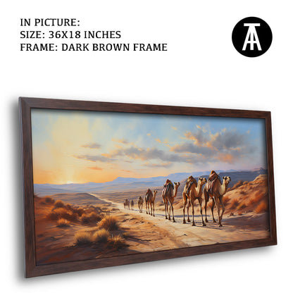 Artwork in Metal Champagne Gold Frame
