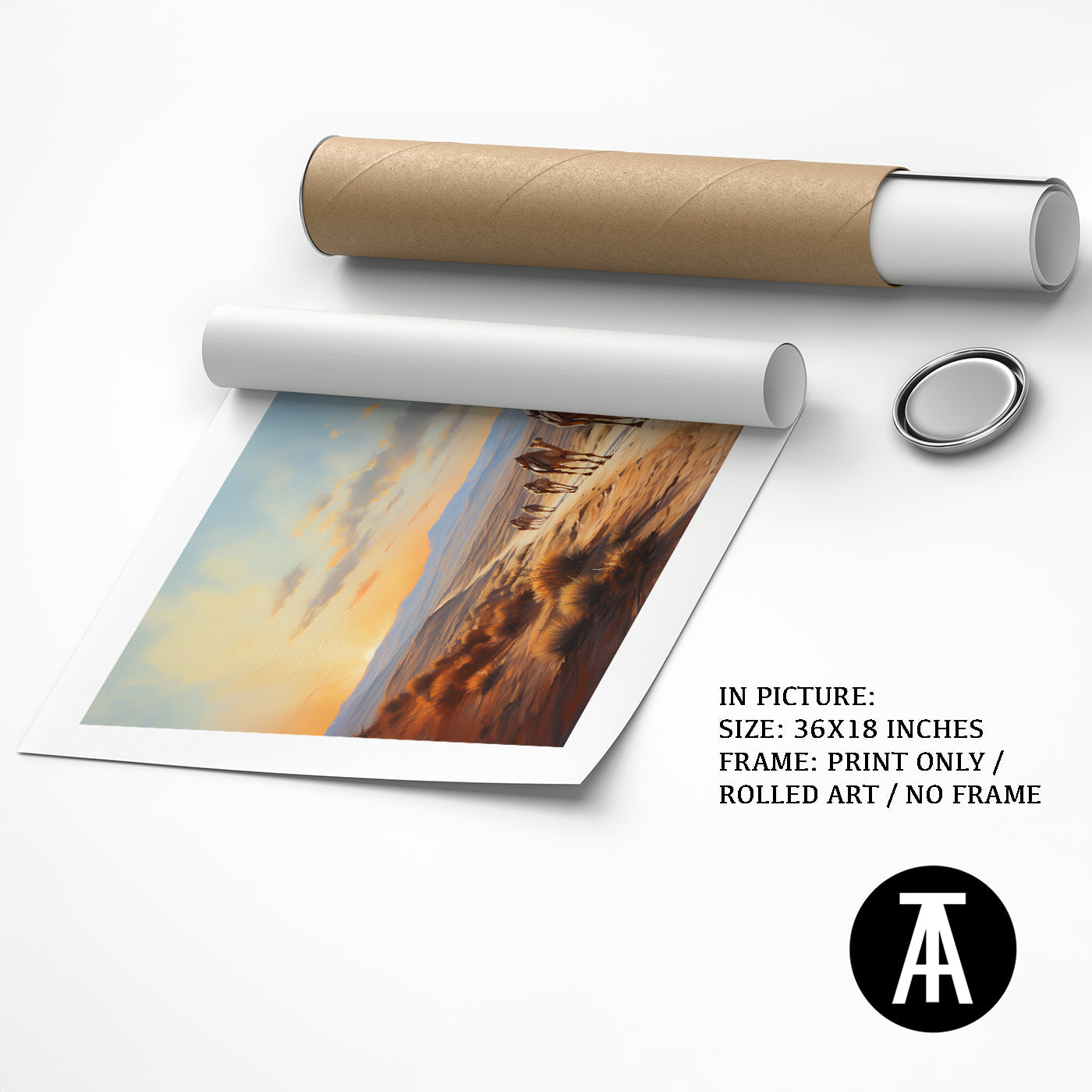 Artwork as Print Only or Rolled Art