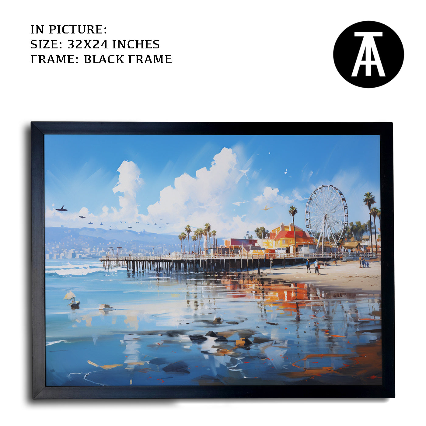 Artwork in Metal Earling Silver Frame
