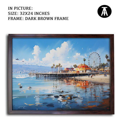 Artwork in Metal Champagne Gold Frame