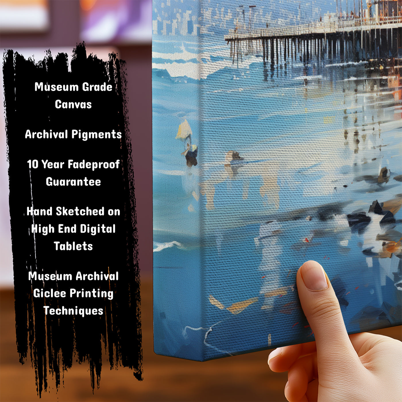 Information about California Canvas Art Print