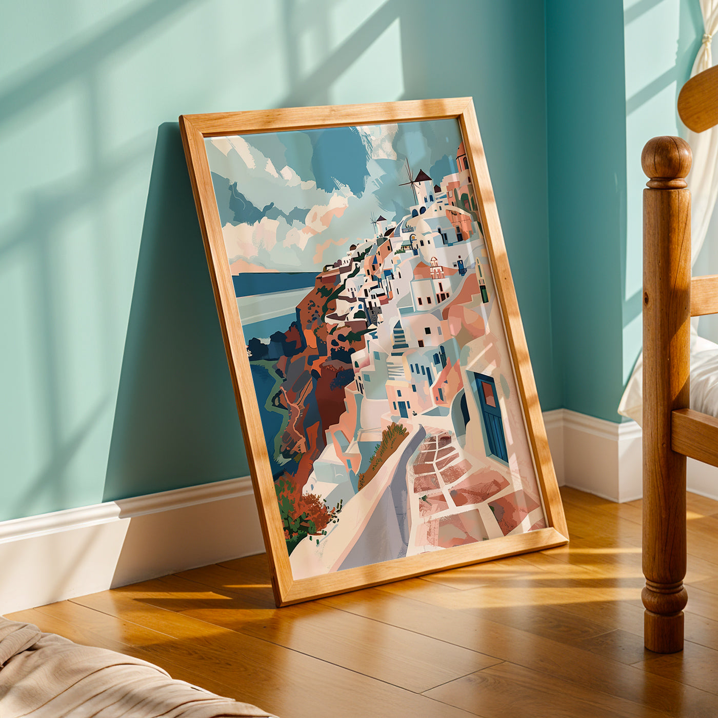 Praha Bohemian Artwork in a Lifestyle Setting