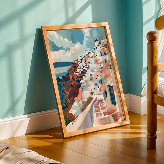 Praha Bohemian Artwork in a Lifestyle Setting