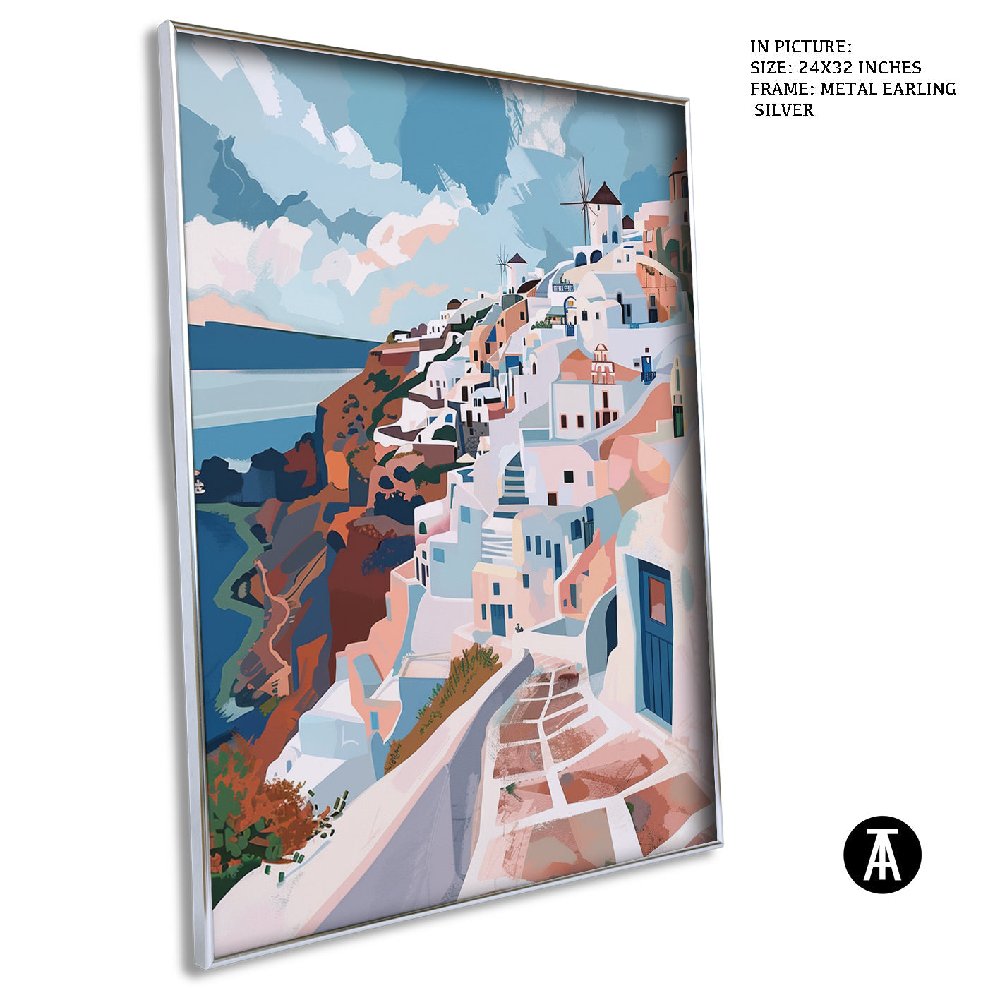 Artwork in Metal Earling Silver Frame