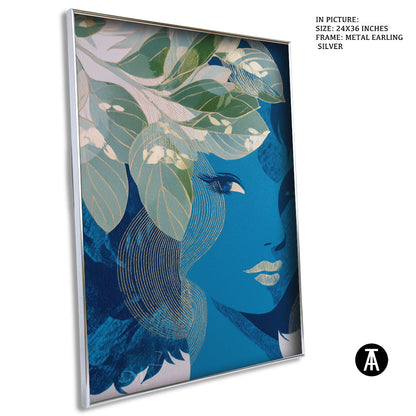 Artwork in Metal Earling Silver Frame