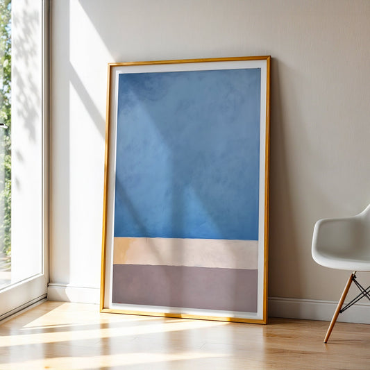 Abstract Art in a Lifestyle Setting Sapphire Symmetry by NYC Abstract
