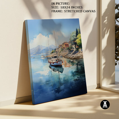 Artwork in Natural Wood Frame
