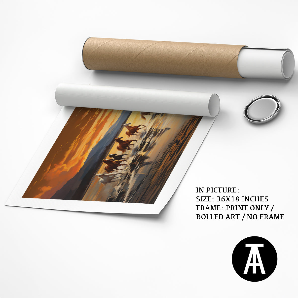 Artwork as Print Only or Rolled Art