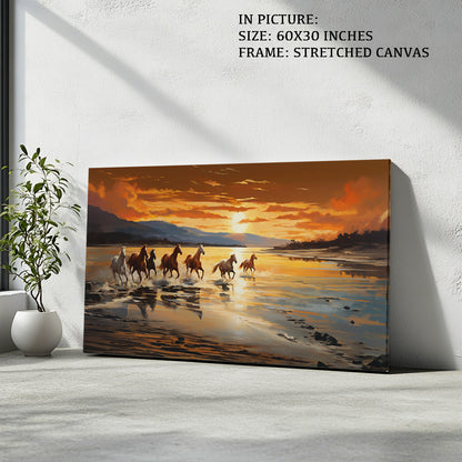 Artwork in Natural Wood Frame