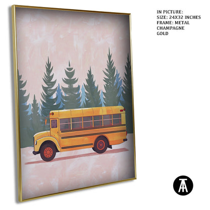 Artwork in Metal Champagne Gold Frame