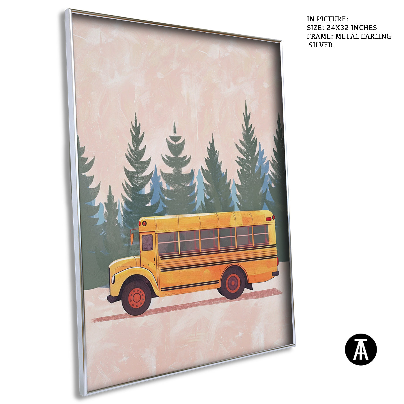 Artwork in Metal Earling Silver Frame