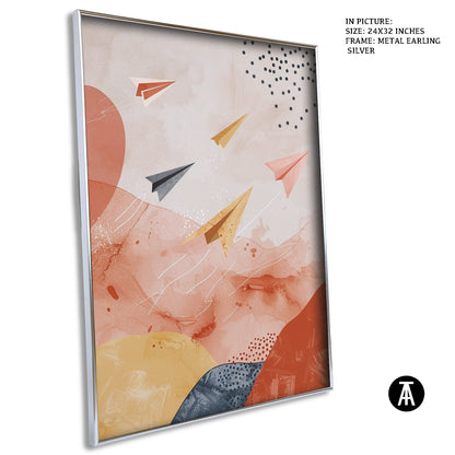 Artwork in Metal Earling Silver Frame