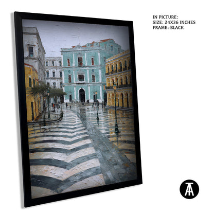 Artwork in Metal Earling Silver Frame