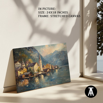 Artwork in Natural Wood Frame