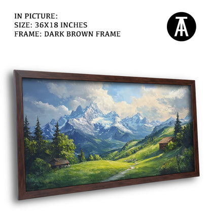 Artwork in Metal Champagne Gold Frame