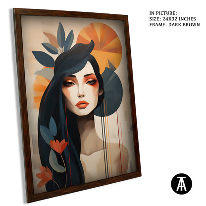 Artwork in Metal Champagne Gold Frame
