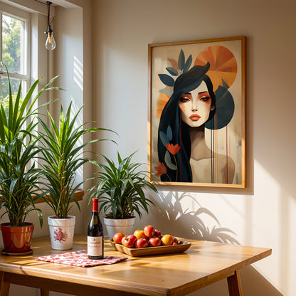 Boho Artwork in a Lifestyle Setting