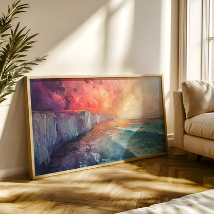 Modern Art Painting in a Lifestyle Setting