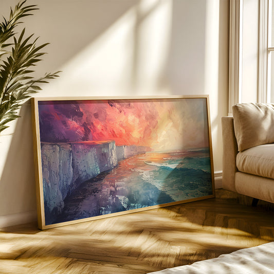 Modern Art Painting in a Lifestyle Setting