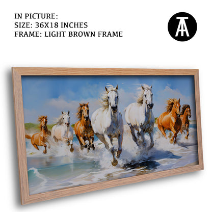 Artwork in Dark Brown Frame