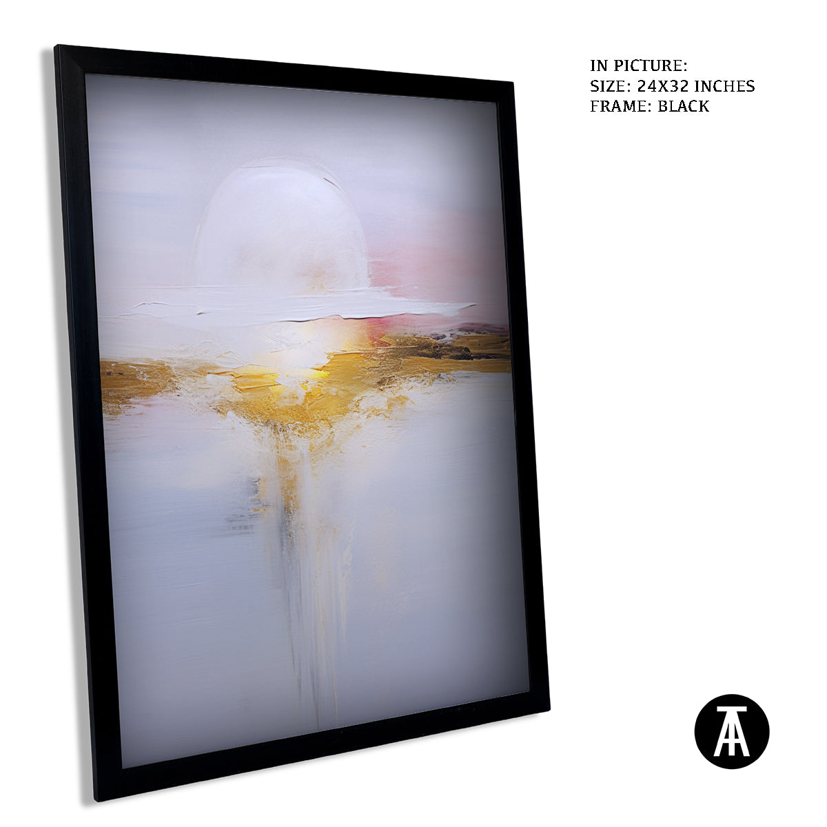 Sample Artwork in Black Frame