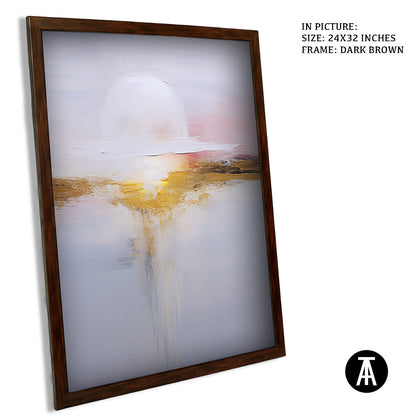 Sample Artwork in Dark Brown Frame