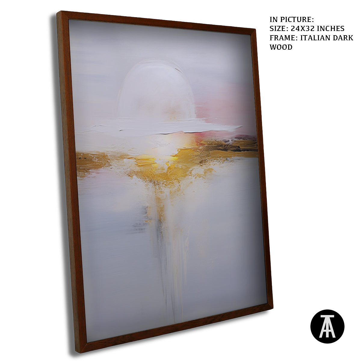 Sample Artwork in Italian Wood Framing Dark