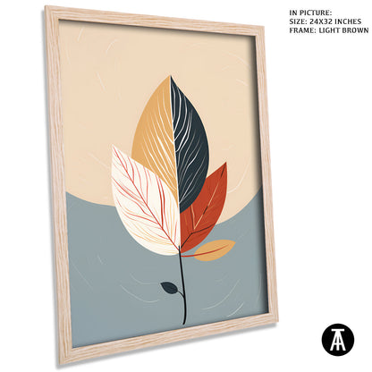 Artwork in Dark Brown Frame