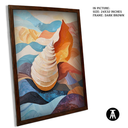Artwork in Metal Champagne Gold Frame