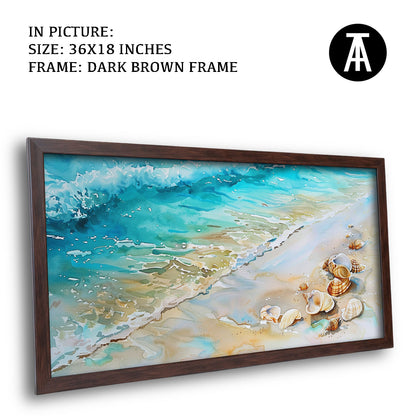 Artwork in Metal Champagne Gold Frame