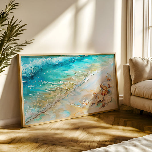 Modern Art Painting in a Lifestyle Setting