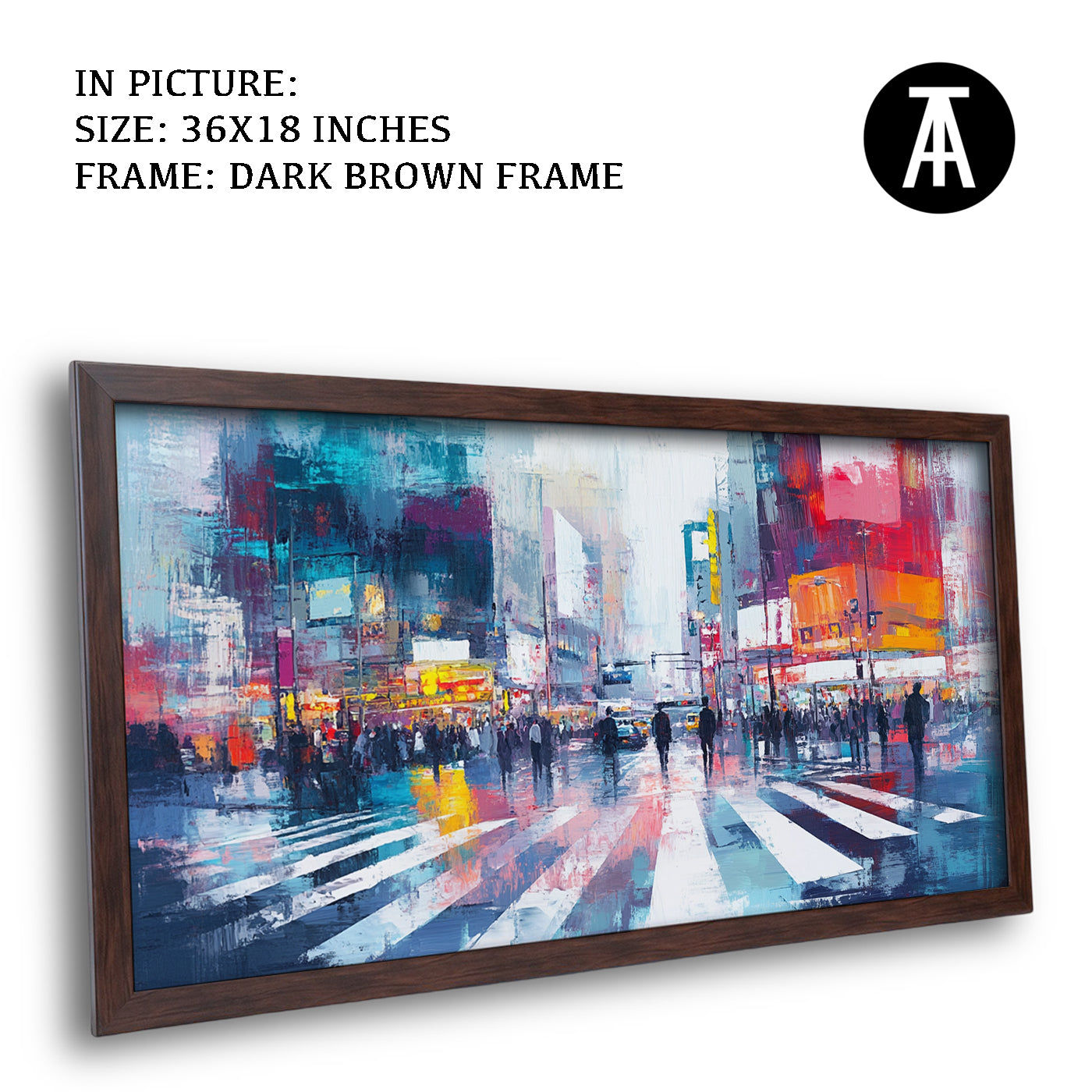 Artwork in Metal Champagne Gold Frame