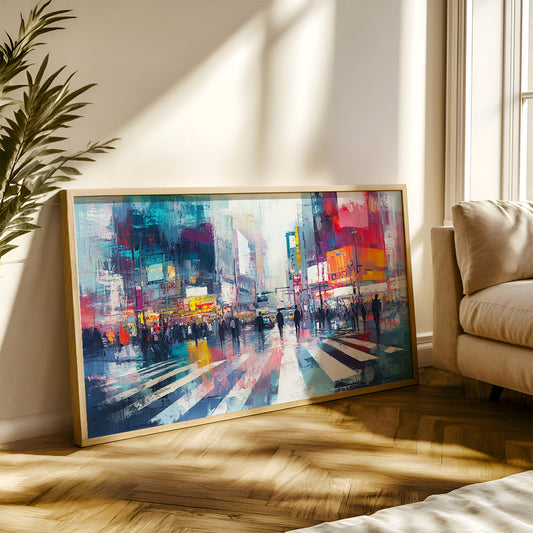 Modern Art Painting in a Lifestyle Setting