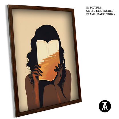 Artwork in Metal Champagne Gold Frame
