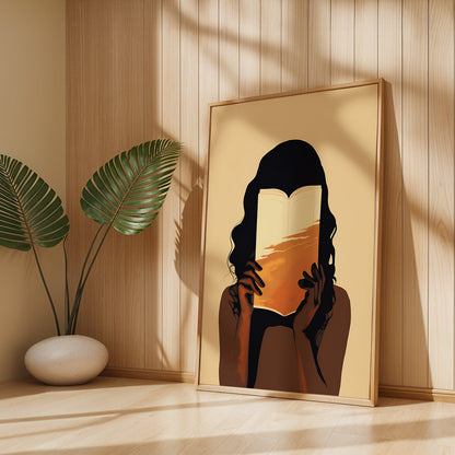 Boho Painting in a Lifestyle Setting