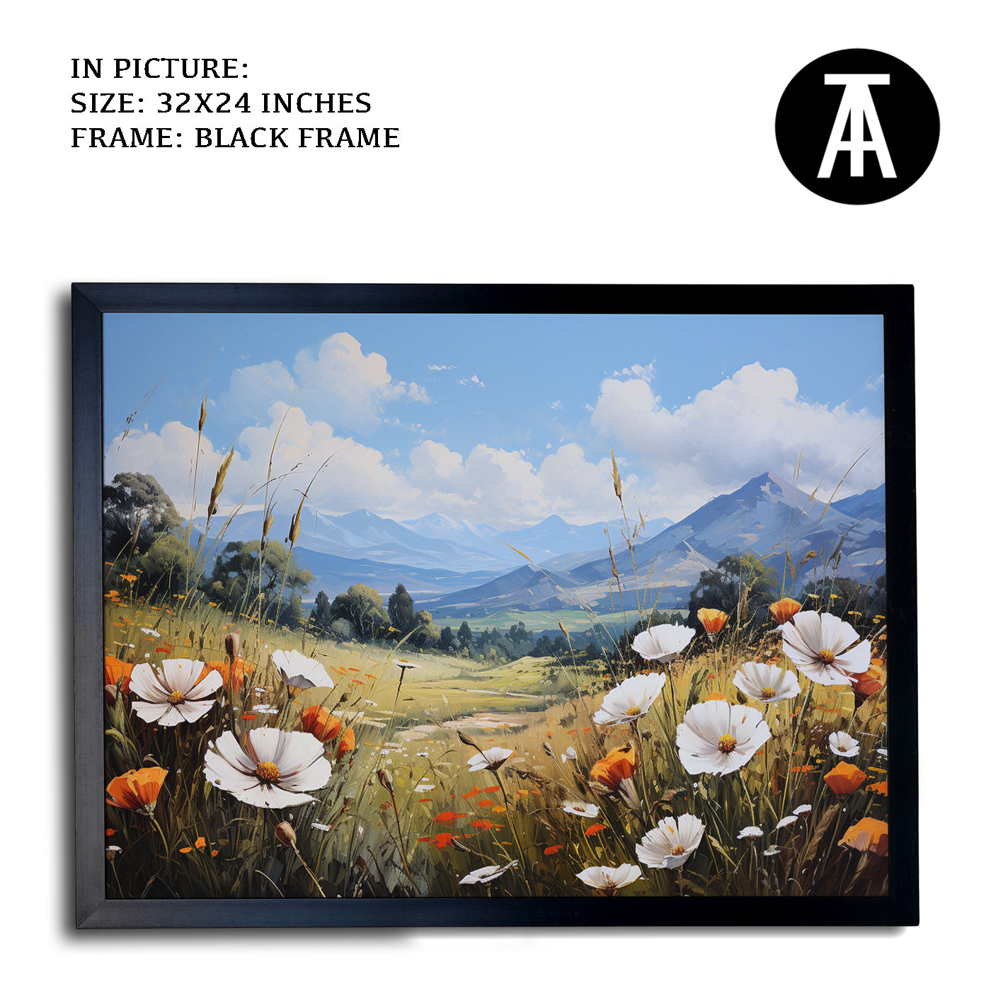 Artwork in Metal Earling Silver Frame