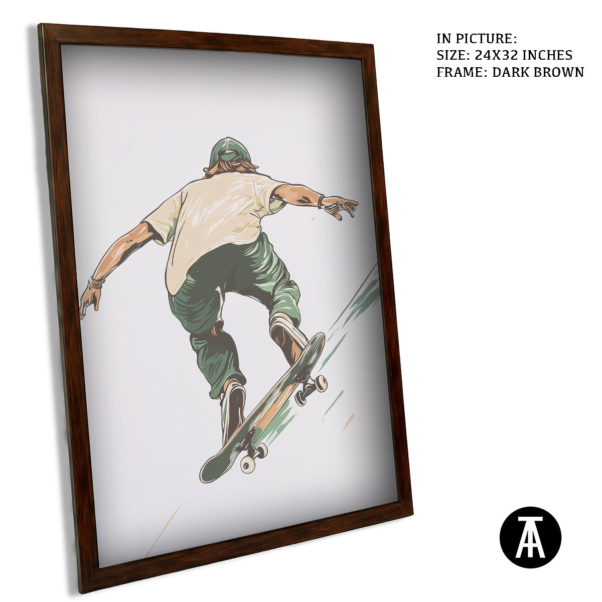Artwork in Metal Champagne Gold Frame