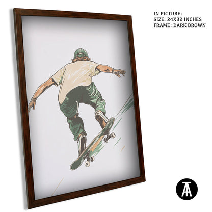 Artwork in Metal Champagne Gold Frame
