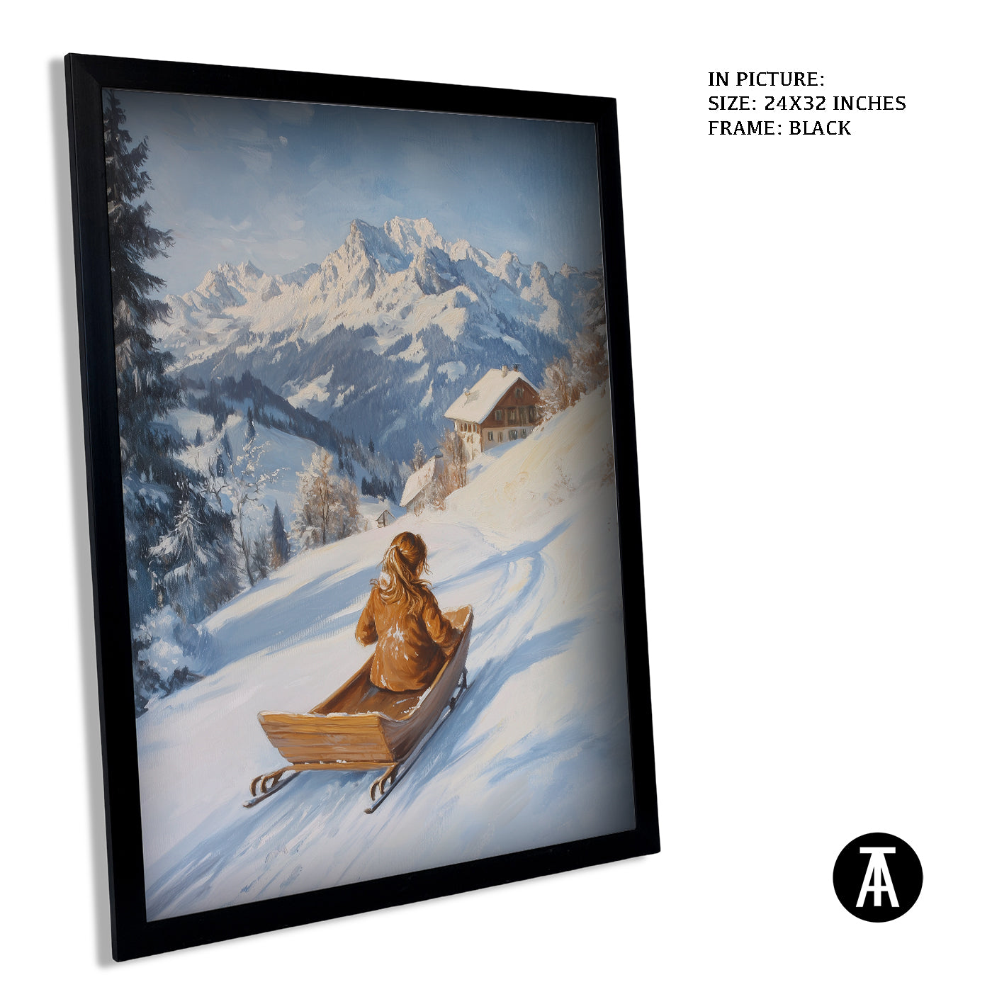 Artwork in Metal Earling Silver Frame