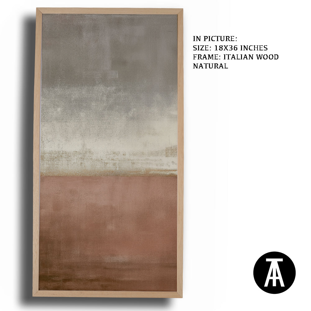 Artwork in Natural Wood Frame