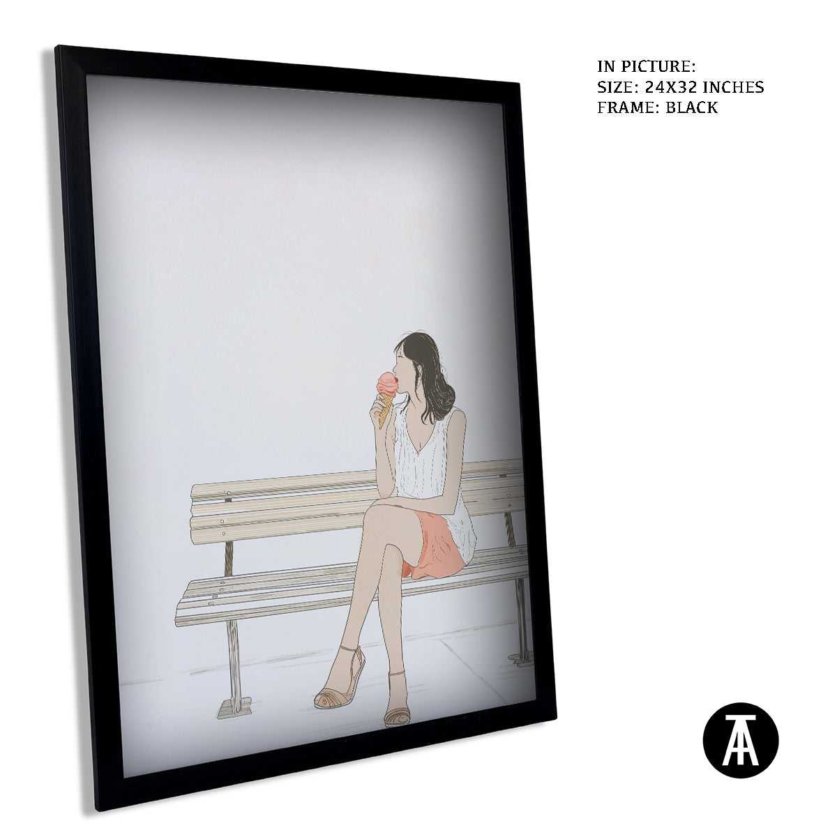 Artwork in Metal Earling Silver Frame