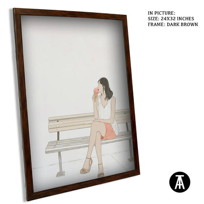 Artwork in Metal Champagne Gold Frame