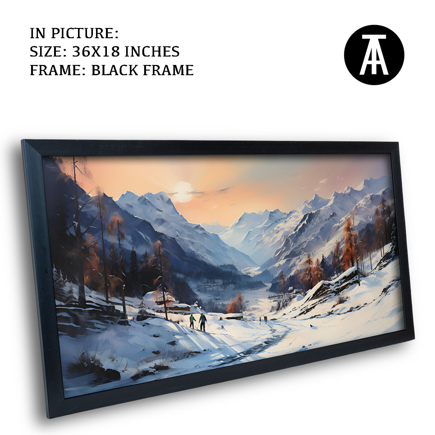 Artwork in Metal Earling Silver Frame