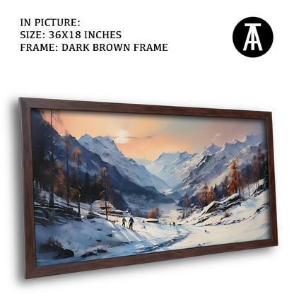 Artwork in Metal Champagne Gold Frame