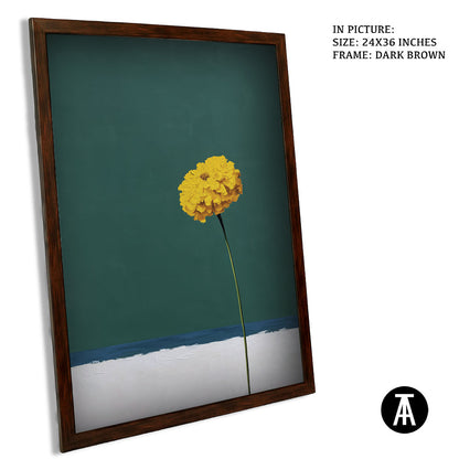 Artwork in Dark Brown Frame