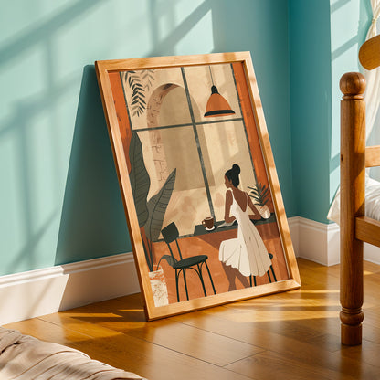 Praha Bohemian Artwork in a Lifestyle Setting