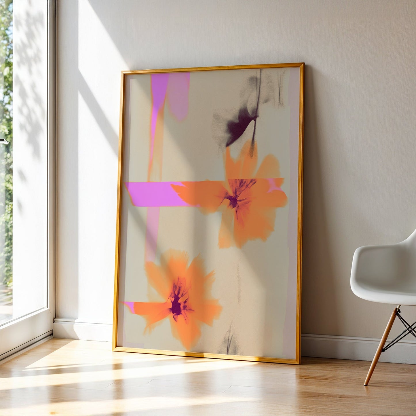 Abstract Art in a Lifestyle Setting Spectral Bloom by NYC Abstract