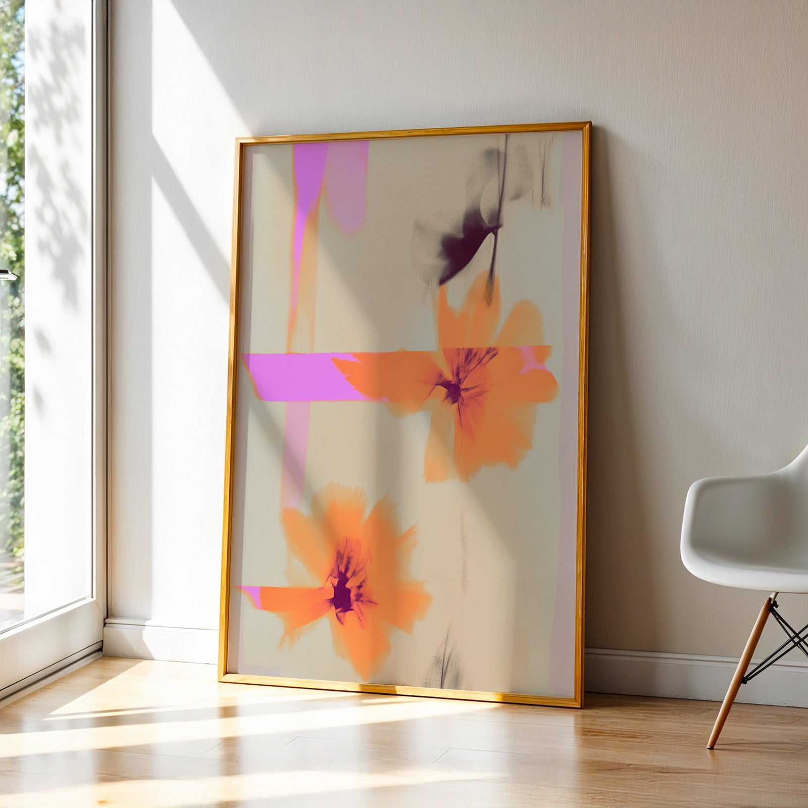 Abstract Art in a Lifestyle Setting Spectral Bloom by NYC Abstract