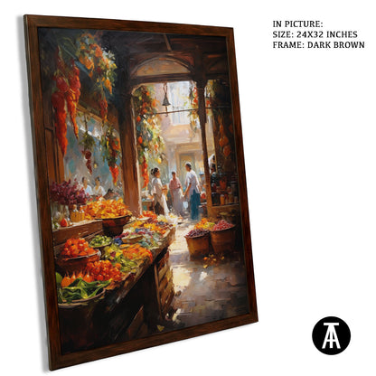 Artwork in Metal Champagne Gold Frame