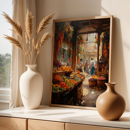 Istanbul Painting in a Lifestyle Setting